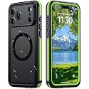 Temdan Designed for iPhone 18 Pro Case Waterproof, Green