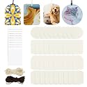 Temlum 40pcs Sublimation Air Fresheners Blanks with Rope &amp; Clear Bags