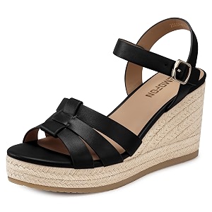 TEMOFON Wedge Sandals for Women Dressy Platform