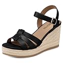 TEMOFON Wedge Sandals for Women Dressy Platform