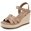 TEMOFON Wedge Sandals for Women Dressy Platform