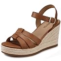 TEMOFON Wedge Sandals for Women Dressy Platform