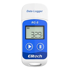 temp datalogger range -30c to 70c for cold chains laboratory warehouses food industry model ik elitech rc5