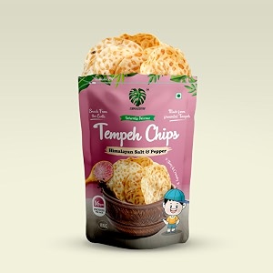 tempehchennai chipsprotein chipshimalayan salt amp pepper seasoning100gram- vegvegan proteindairy amp gluten freegut-friendlyhigh fiberlow carbno maida