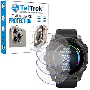 3 pack screen guard compatible with garmin fenix 8 43 mm garmin fenix 8 se 43mm garmin fenix 8 solar 43mm amp garmin forerunner 165165 music screen protector not a tempered glass