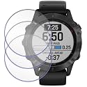 3 Pack Screen Guard Compatible With Garmin Forerunner 165/165 Music &amp; Fenix 6/6 Sapphire / Fenix6 Pro/6 Pro Solar (47mm) &amp; Fenix8 /Fenix 8 SE (43mm), Screen Protector not a Tempered Glass