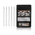 WILLIBEE Tempered Split Eye Needle – (4mm Thick, 10.5cm Long) | Replacement Needle for T Handle Tool for Tubeless Tyre Puncture Kits | Heavy-Duty, Durable &amp; Rust-Resistant (Pack of 5)