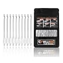WILLIBEE Tempered Split Eye Needle – (4mm Thick, 10.5cm Long) | Replacement Needle for T Handle Tool for Tubeless Tyre Puncture Kits | Heavy-Duty, Durable &amp; Rust-Resistant (Pack of 10)