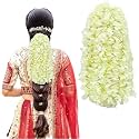 TEMPERIA (4pcs) Gajra for Hair Bun - Jasmine Flower for Hair - Juda Hair Accessories for Women - Artificial Scented Fake Mogra Band - Premium & Voluminous (DN01)