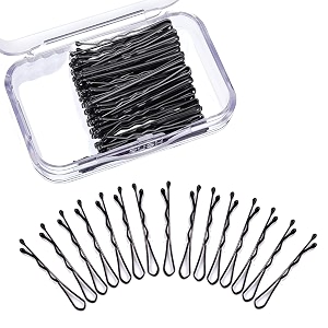 temperia bobby hair pins for girls amp kids pack of 100 very small pins - 35 cm  stylish bob hairpins for hairstyling  women hair styling accessories clips black