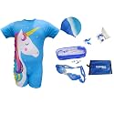 Tempest Boys Swimming Kit| Swimming Costume | Swim Suit Set| Swimwear | Swimming Dress | One-Piece Swimwear | Kids Swimsuit Boys Swimming Dress Goggles Cap Ear Plug Nose Clip with KIT Bag