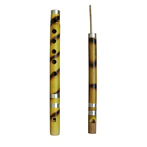 templeshop instrument bansuri handmade bamboo fluirt for kids for indian 12 inches