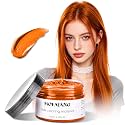 Temporary Hair Color Spray, Natural Hair Coloring Wax Material Disposable Hair Styling Clay Ash for Cosplay, Party, Masquerade, Halloween (Orange, 4.23 Ounce (Pack of 1))