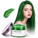 Temporary Hair Color Spray, Natural Hair Coloring Wax Material Disposable Hair Styling Clay Ash for Cosplay, Party, Masquerade, Halloween (Green, 4.23 Ounce (Pack of 1))