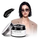 Temporary Hair Color Spray, Natural Hair Coloring Wax Material Disposable Hair Styling Clay Ash for Cosplay, Party, Masquerade, Halloween (Black, 4.23 Ounce (Pack of 1))