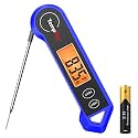 TempPro TP19H Digital Meat Thermometer for Cooking, 1 Sec Instant Read Food Thermometer with Motion-Sensing Wake for BBQ Grill Oil Fry Candy for Fathers Day Gift for Dad Men (Previously ThermoPro)