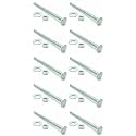 Ten (10) 3/8-16 x 4" Long Carriage Bolts Set w/Nuts & Washers (BCP329)