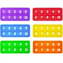 Ten Frame Pop Board, Fidgets for Classroom, Quiet Sensory Toys Bubble Poppers, Pop for Counting Math, Focus Tools for Kids, Montessori Educational Toy Gift for Kindergarten (Set of 6)