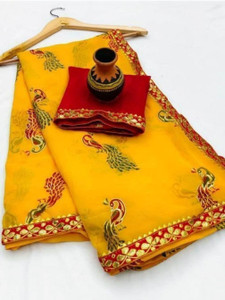 TEN R Printed Bollywood Georgette Saree