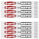 Tenceur 100 Pcs I Love Math Motivational Pencils with Erasers Bulk 7.3 Inches Student Incentives Recognition Education Award Prize for Teacher School Classroom Reward Supplies
