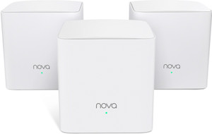 tenda mw5g ac1200 whole home mesh wi-fi system 3500sq wi-fi coverage two gigabit ports work with alexa parental controls easy set up pack of 3 wireless router 24 ghz 5 ghz 1200 mbps wifi speed dual band internal antenna ethernet cable broadband