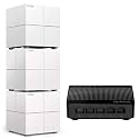 Tenda Nova MW6 Whole Home Mesh Wi-Fi System, 6000sq² Wi-Fi Coverage, Two Gigabit Ports, APP Control, Easy Set Up, Router and Wi-Fi Booster Replacement & SG105 5-Port Gigabit Desktop Switch SG105