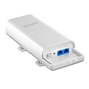 tenda o3 24ghz n150 long range smart manage outdoor cpe  12dbi 5km  point to point wireless bridge  fast ethernet poe ports  apstationwispp2mprepeaterrouter  6kv lightning protection white