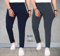 TENIT Slim Fit Men Blue, Grey Trousers