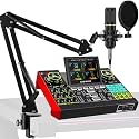 TENLAMP G10 Creator Audio Mixer Bundle with Microphone for Streaming