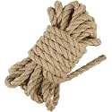 Tenn Well 18mm Jute Rope, 33 Feet Strong and Heavy Duty Twine Rope for Crafting, Gardening, Bundling, Outdoor Decorations