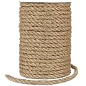 Tenn Well 8mm Jute Rope, 98 Feet 5/16” Thick Jute Cord Strong Rope Twine