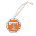 Tennessee Ornament Non-Dated | Hand-Sculpted Christmas Tree Ornament | Intricately Crafted Metal Pewter Alma Mater Inlay