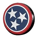 Tennessee Tri Star Flag Spare Tire Cover Waterproof Dust-Proof UV Sun Wheel Tire Cover Fit for Jeep,Trailer, RV, SUV and Many Vehicle 15 Inch