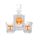 Tennessee Volunteers Decanter Set, Officially Licensed, Includes 25 oz Decanter and Two 10 oz Rocks Glasses