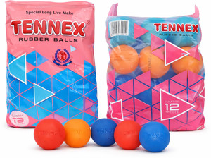 Tennex Rubber Cricket Balls - Soft Practice