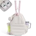 Tennis Bag for Women, Tennis Backpack for Men Holds 2 Rackets with Shoe Compartment, Wet Pocket, Coin Purse, Compatible with Pickleball, Tennis, Racketball