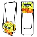 Tennis Ball Hopper, Foldable Pickleball Sports Balls Teaching Cart