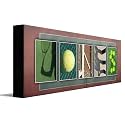TENNIS Custom Photo Name Art | Premium Stretched Canvas | 36”x12"