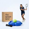 Tennis Trainer Rebound Ball with String, Solo Cricket & Tennis Practice Set, Self Training Equipment for Kids & Adults, Indoor Outdoor Sports Practice Trainer (Blue)