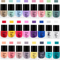tenno PASTEL BRIGHT SHINE NAIL PAINT PASTEL GREEN, pastel peach, MILKY WHITE, SKY BLUE