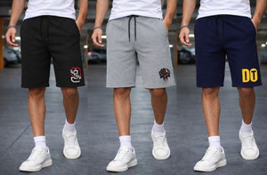 TENRUN Graphic Print Men Black Grey Blue