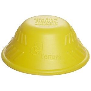 tenura bottle opener - silicon for better grip - for limited finger strength yellow