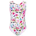 TENVDA Girl's One Piece Swimsuit Sparkle Sleeveless One-Piece Bathing Suits Swimwear for Kids 2-12 Years Old