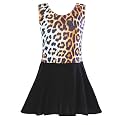 TENVDA Girl's One Piece Swimsuit Sparkle Sleeveless One-Piece Bathing Suits Swimwear for Kids 2-12 Years Old