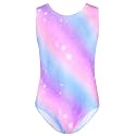TENVDA Girl's One Piece Swimsuit Sparkle Sleeveless One-Piece Bathing Suits Swimwear for Kids 2-12 Years Old