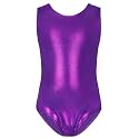 TENVDA Girl's One Piece Swimsuit Sparkle Sleeveless One-Piece Bathing Suits Swimwear for Kids 2-12 Years Old