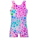 TENVDA Girl's One Piece Swimsuit Sparkle Sleeveless One-Piece Bathing Suits Swimwear for Kids 2-12 Years Old