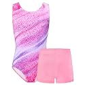 TENVDA Girl's One Piece Swimsuit Sparkle Sleeveless One-Piece Bathing Suits Swimwear for Kids 2-12 Years Old