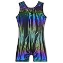 TENVDA Leotards for Girls Gymnastics One Piece Biketard（Multiple Colors）