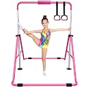 Tepemccu Gymnastics Bars, Adjustable Gymnastic Horizontal Bars for Kids